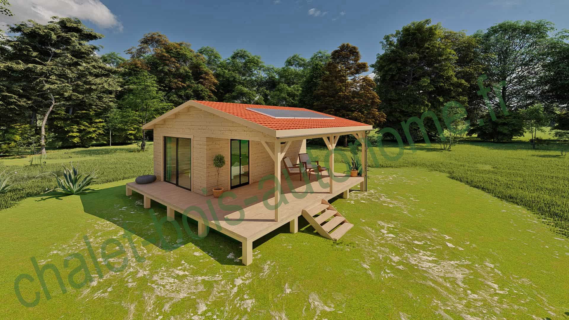 votre chalet en bois autonome