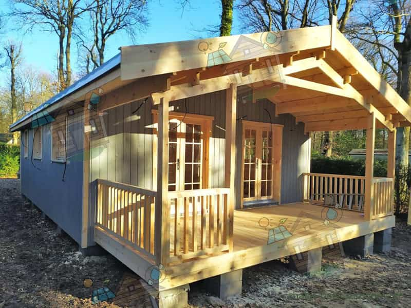 chalet en bois habitable autonome