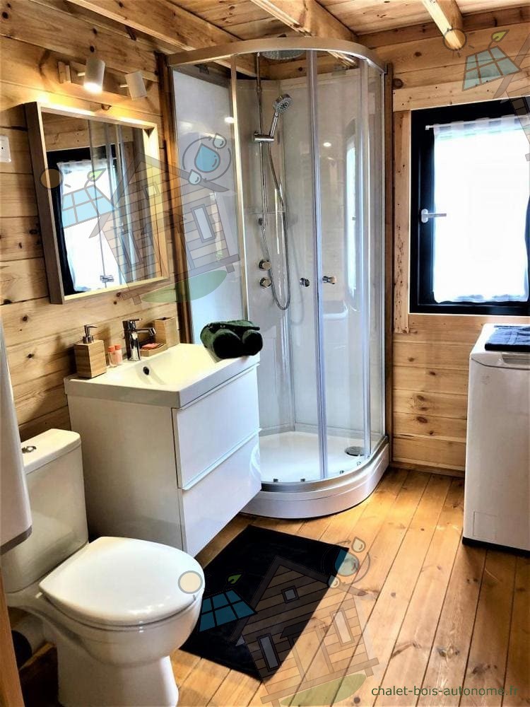 création salle de bain dans un petit chalet