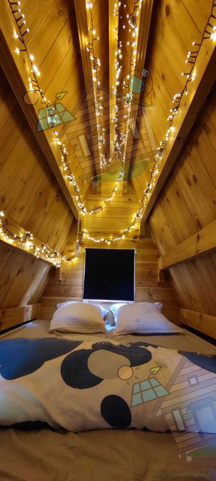 chambre de tipi bois