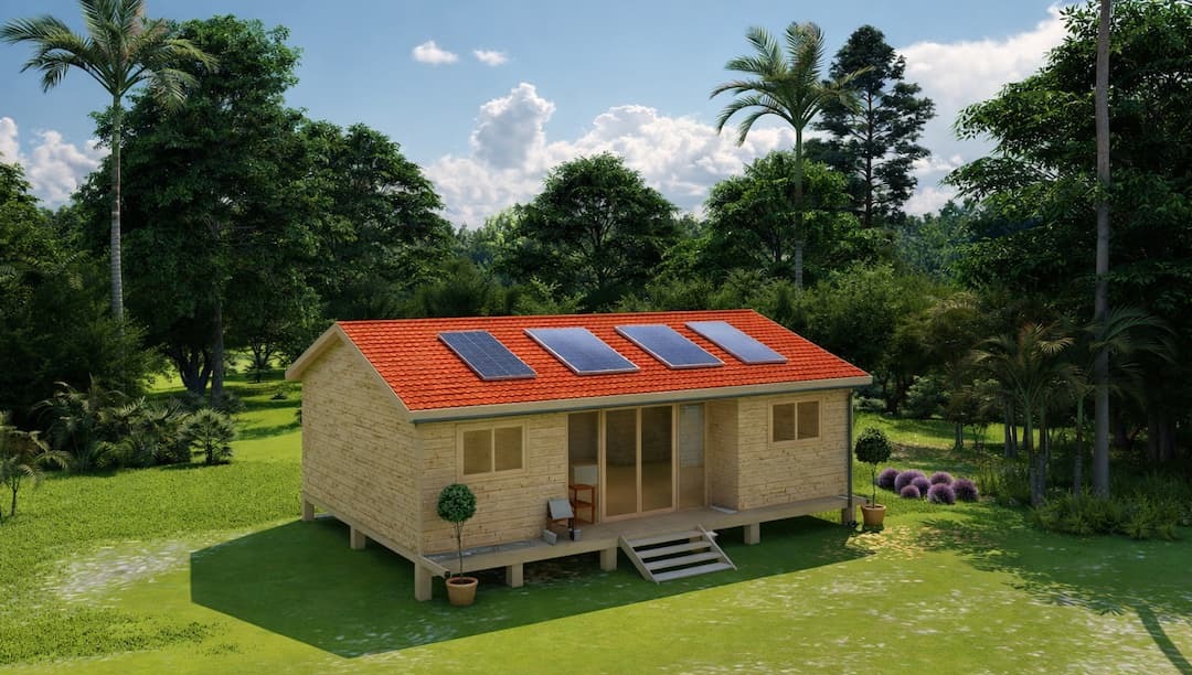 Chalet autonome 2 chambres pas cher